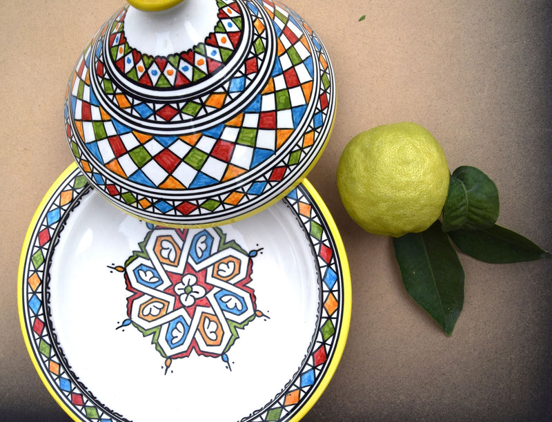 Exquisitely Crafted Colourful Decorative Tajine