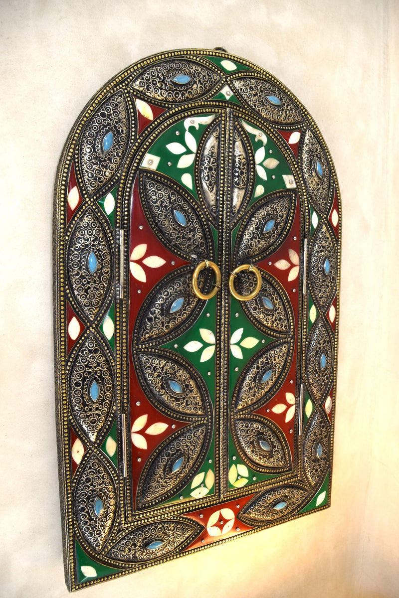 Gorgeous Brass, Bone and Resin Mirror