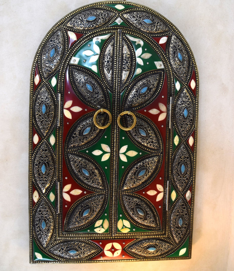 Gorgeous Brass, Bone and Resin Mirror