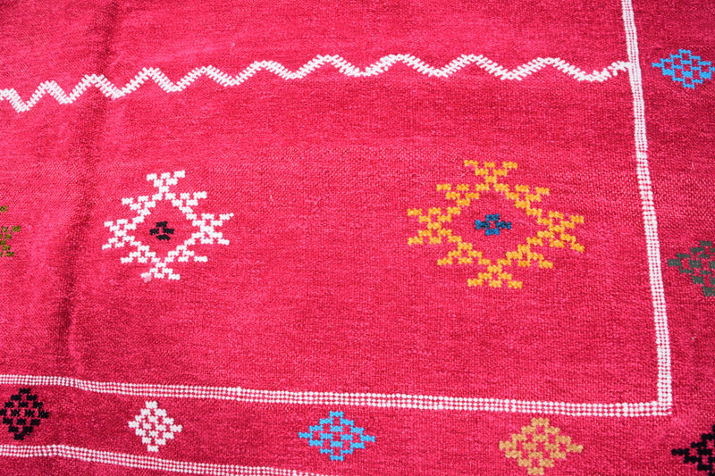 Stunning Pink Cactus Silk (Sabra) Rug