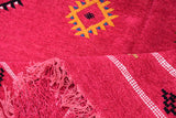 Stunning Pink Cactus Silk (Sabra) Rug