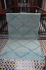 Zanafi Flat Weave in Turquoise-Blue