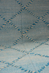 Zanafi Flat Weave in Turquoise-Blue