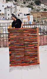 Stunning Mkharbqa Kilim - triangle design