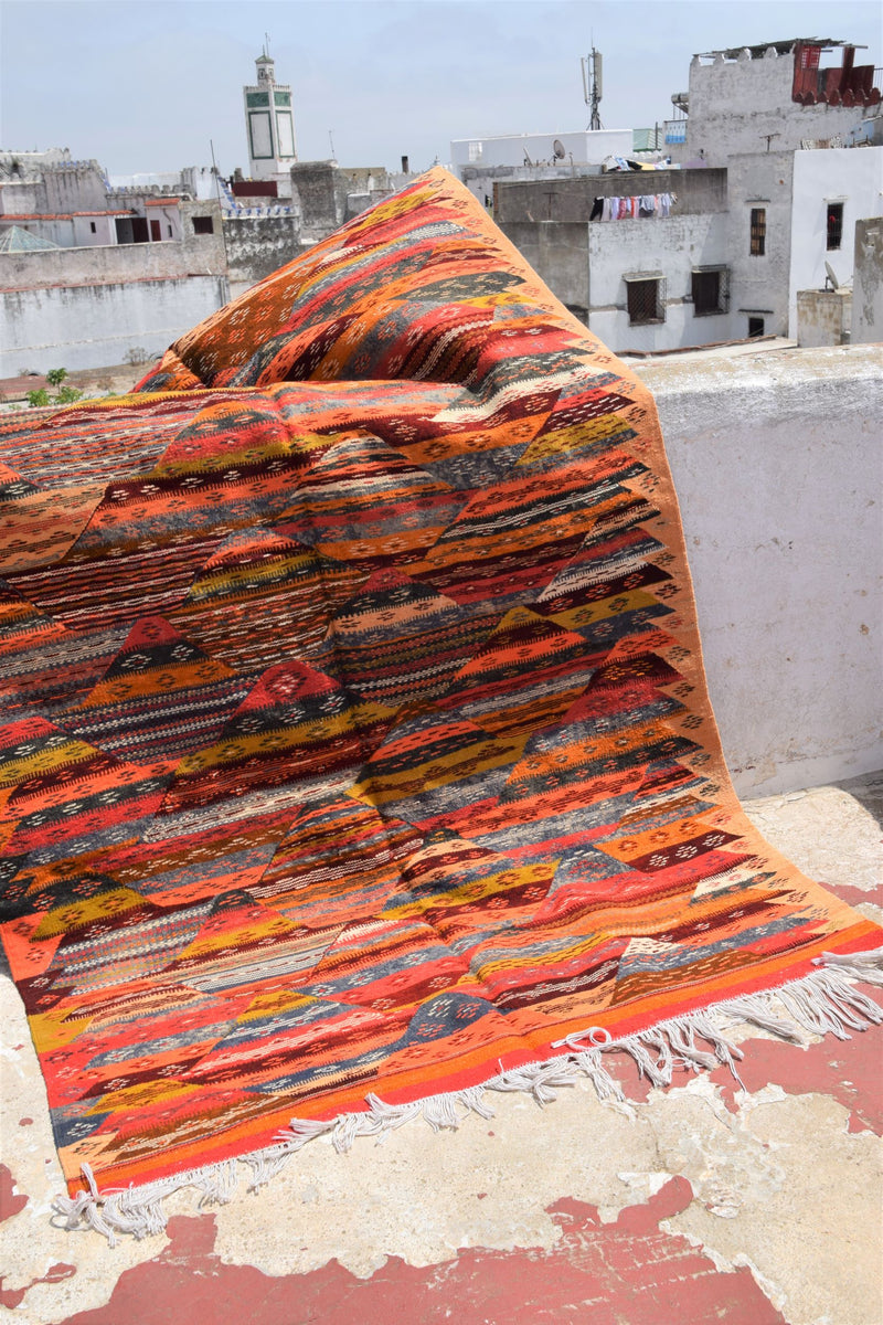 Stunning Mkharbqa Kilim - triangle design