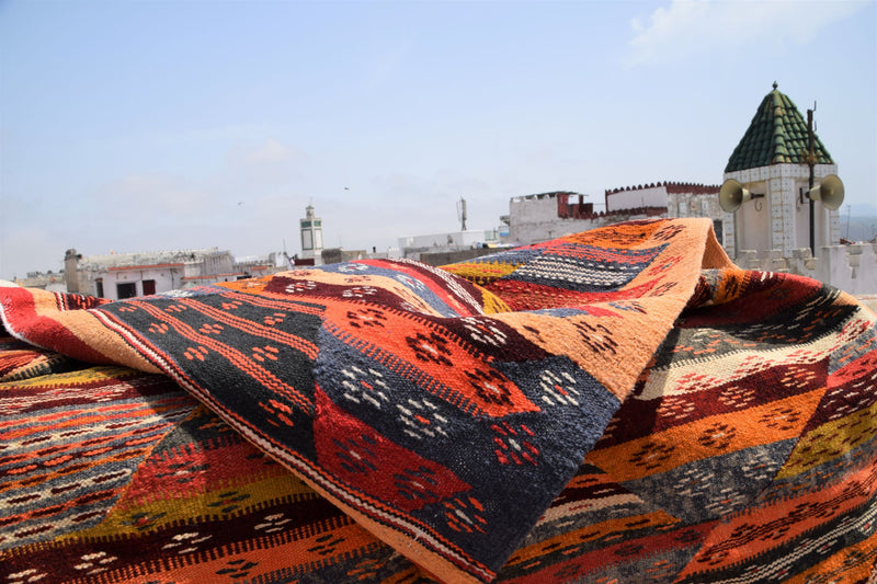 Stunning Mkharbqa Kilim - triangle design