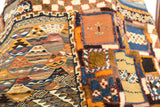 Multi-colour Taznakht rug with Amazigh symbols