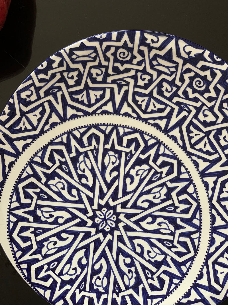 Blue & White Traditional Plate